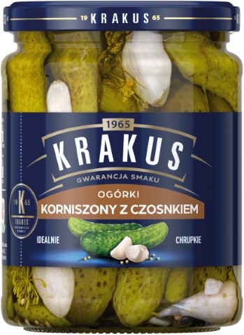 Krakus Ogórki Korniszony Z Czosnkiem